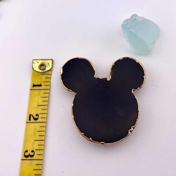 Genuine Black Agate Mickey Popsocket for Phone Grip - Picture 8 of 9